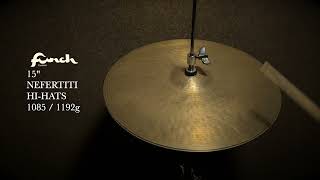 15" Nefertiti Hi hats 1085 : 1192g