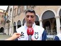 Andrea Giani prima della visita della squadra al Sindaco di Modena