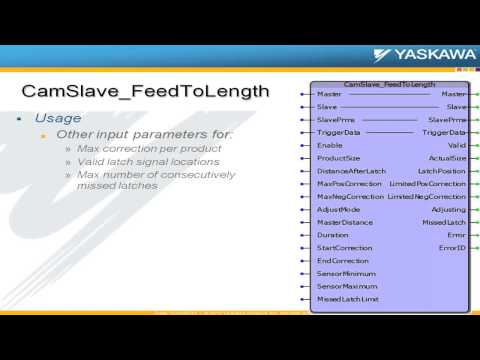 Cam Toolbox - CamSlave_FeedToLength