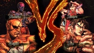 Street Fighter x Tekken Sagat \u0026 Dhalism vs Jin \u0026 Xiaoyu (HD 1080p)