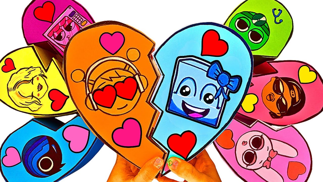 Paper DIY💗 Incredibox ALL COUPLE LOVE SPRUNKI BLIND BOX Unboxing | How To Make Blind Bag| ASMR