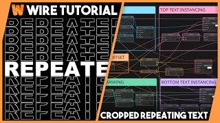 Resolume Wire Tutorial - Repeated Cropped Text Mograph - Free Download