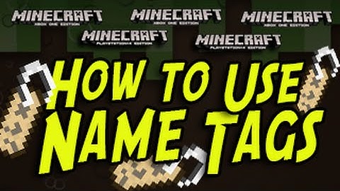 Minecraft (PS3, PS4, Xbox) - NAME TAGS - TUTORIAL - Title Update