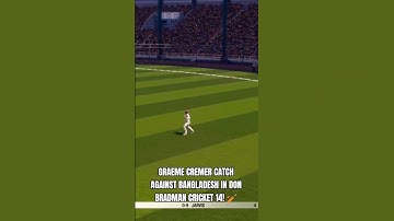Graeme Cremer Catch for New Zealand against Bangladesh in Don Bradman Cricket 14! 🏏 #Shorts | AI