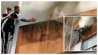 Boys Save Old Man From Burning Building
