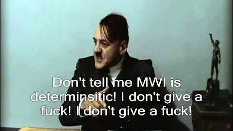 Hitler is informed of the MWI of QM