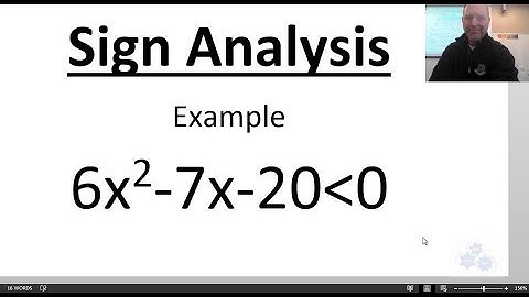 PC 20 Sign Analysis Example (9.2 Practice Test Question #3)