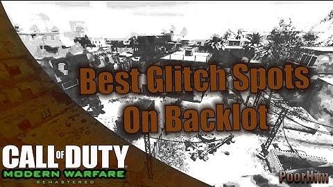 CoD4 Remastered Best Backlot Glitches!
