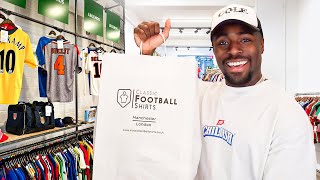 Romell Henry Goes Shopping For RETRO Football Shirts  Shirt Shopping