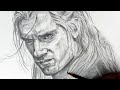 Drawing a Realistic Portrait of The Witcher