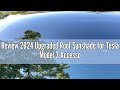 Review 2024 Upgraded Roof Sunshade for Tesla Model 3 Accessories 2023-2021 Visor Sunroof Sun Shade U