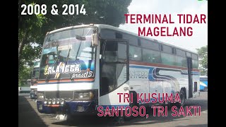 Bus Ekonomi AKAP & AKDP  di Terminal Magelang Tahun 2008 & Tahun 2014