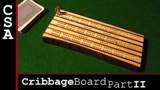 Here is the second part of a live edge maple cribbage board I made last year for my father for Christmas. I use this simple trick with 
