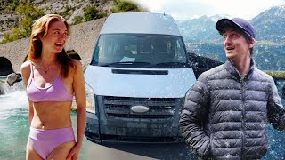 48 HOURS OF VAN LIFE (from Sunny France to Snowy Alps)