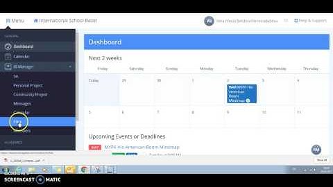 Personal Project-How to find resources on Managebac