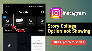 Fix Instagram Story Collage Option not Showing Problem