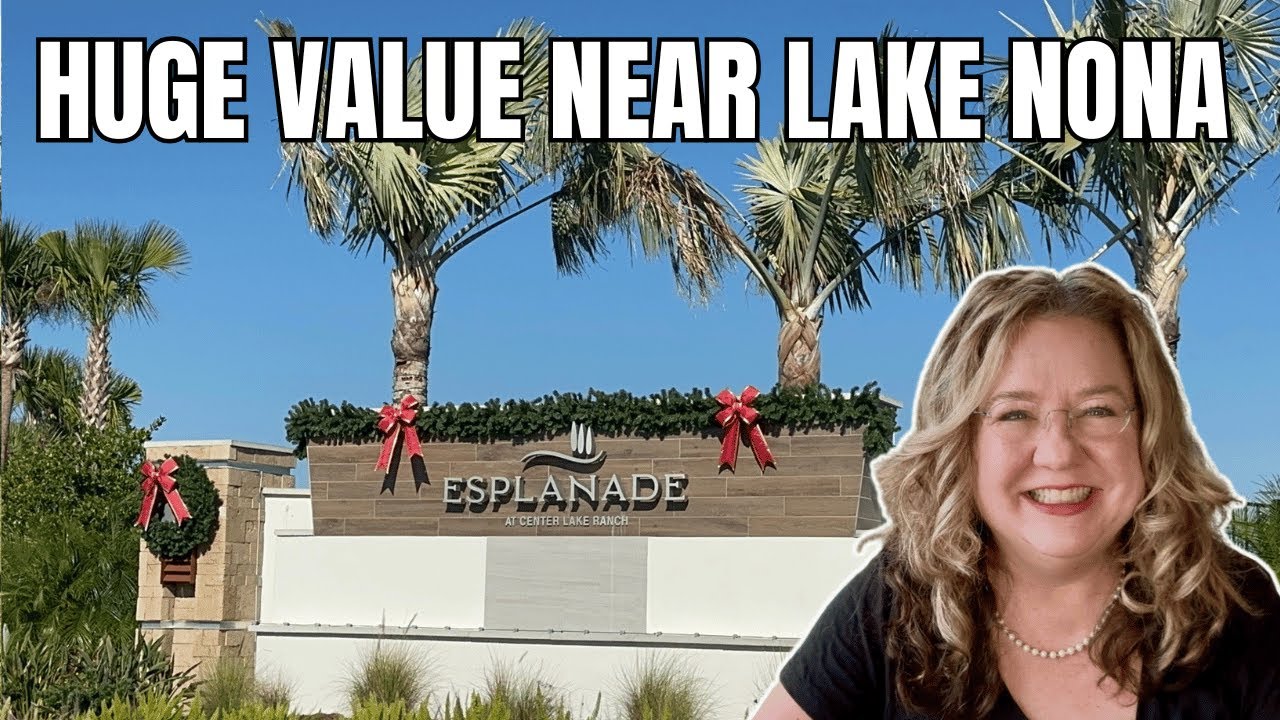 Эспланада в Center Lake Ranch, Сент-Клауд, Флорида | Автомобильная экскурсия по строящимся объект...
