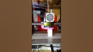 Timelapse of Anet A6 printing Erbauer 18V battery adapter / connector in white PLA.  #3dprintedparts