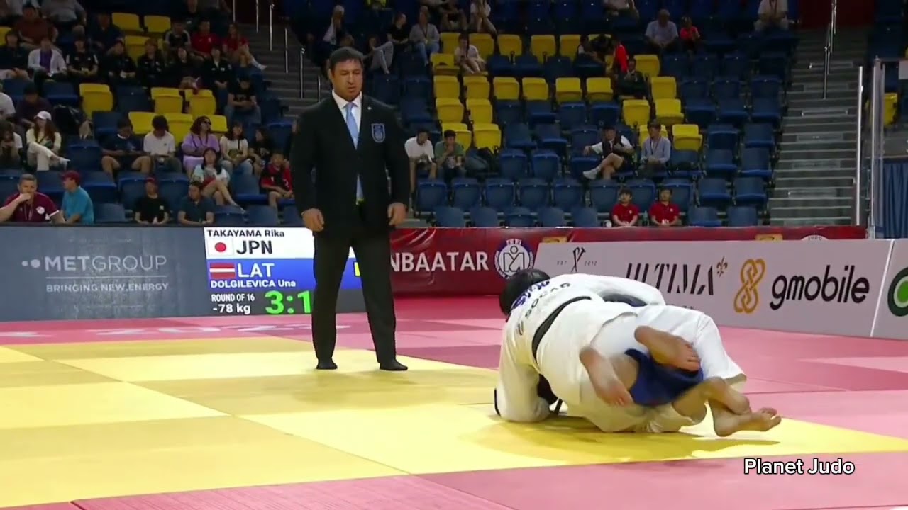 Rika TAKAYAMA 🇯🇵 🆚️ Una DOLGILEVICA  🇱🇻 | 2 раунд/-78кг | Большой Шлем Улан-Батор 2023 