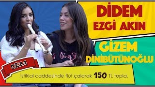 Di̇dem Ezgi̇ Akin Gi̇zem Di̇ni̇bütünoğlu İle Taksi̇mde Flüt Çalarak 150 Tl Topladik
