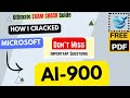 🚀 Aced the AI-900 Exam in Just 4 Hours! | Microsoft Azure AI Fundamentals Complete Guide + Free PDF