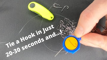 Tie a Hook in Just 20-30 Seconds With This Amazing Fishing Gear Knot Tying Tool! [4k]