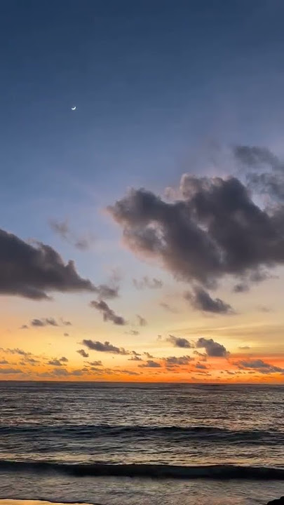 The sound of the waves is noisy but soothing