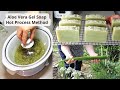Homemade aloe vera gel soap using the hot process method