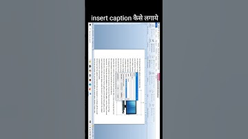 how to insert caption | Insert Caption |#msword #mswordtips