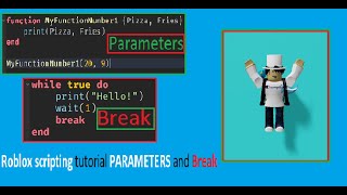 Roblox | Parameters and break Roblox studio scripting tutorial (Beginners)