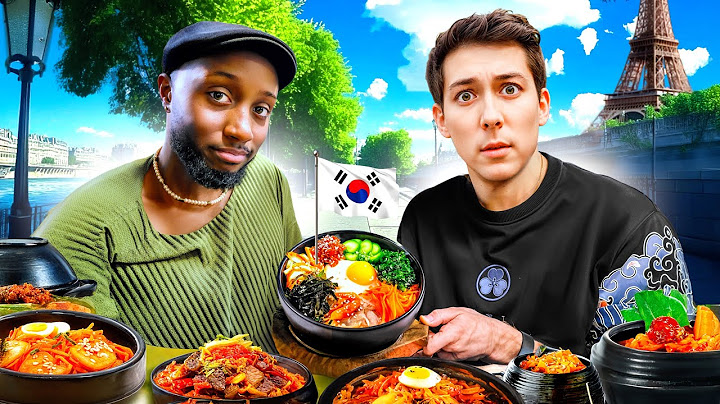 Je teste les RESTAURANTS CORÉENS 🇰🇷 en France avec @PapeSan
