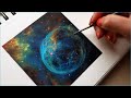 &quot;Bubble Nebula&quot; Acrylic Painting Timelapse