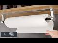 MONEER Paper Towel Holder Under Cabinet Paper Towel Holder Aluminum Alloy Kitchen
