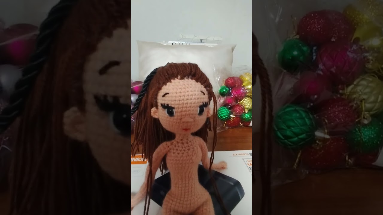 Первая,связанная мной ,каркасная кукла@Katkarmela