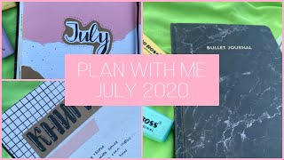 Plan with me || развороты на июль