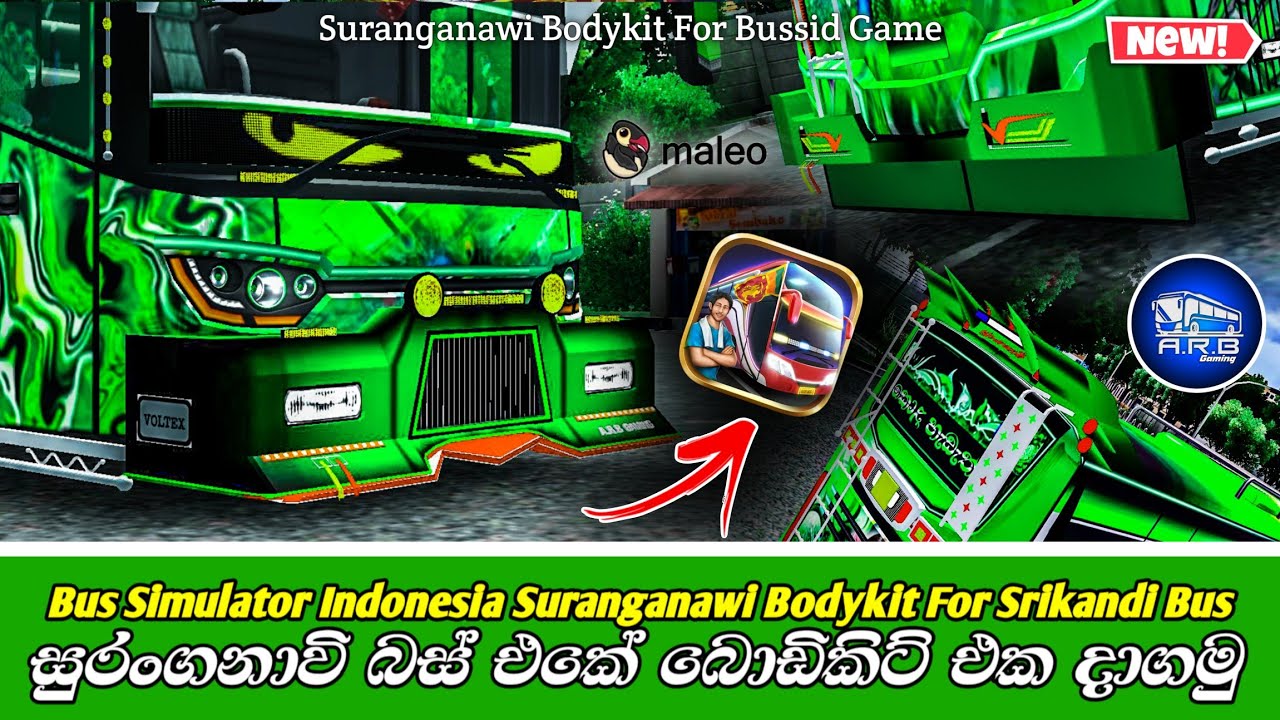 🟢 Suranganawi Bodykit For Bussid All Updates | සුරංගනාවි බස් එකේ චාම් බොඩිකිට් එක | V4.4 New Bodykit
