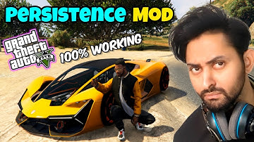 HOW TO INSTALL PERSISTENCE MOD IN GTA 5 | SAVE, LOCK & UNLOCK VEHICLES IN GTA 5 MODS 2023 Hindi/Urdu