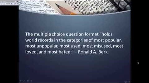 Constructing Test Items