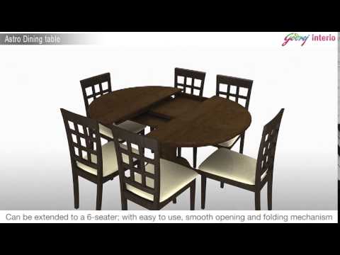 Astro Dining Table You, Round Extendable Dining Table India