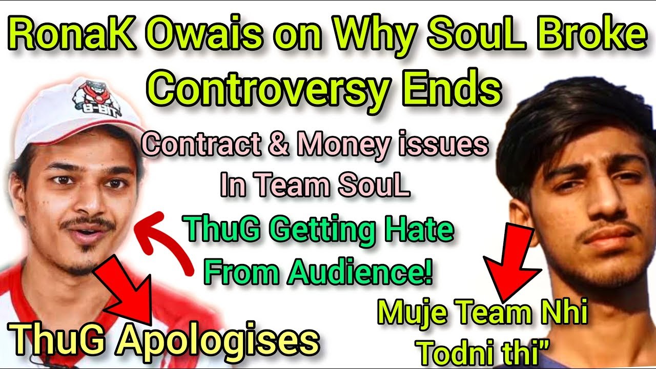 Ronak & ThuG Controversy | Owais Explains Why SouL Broke | Thug Apologises & Getting Hate