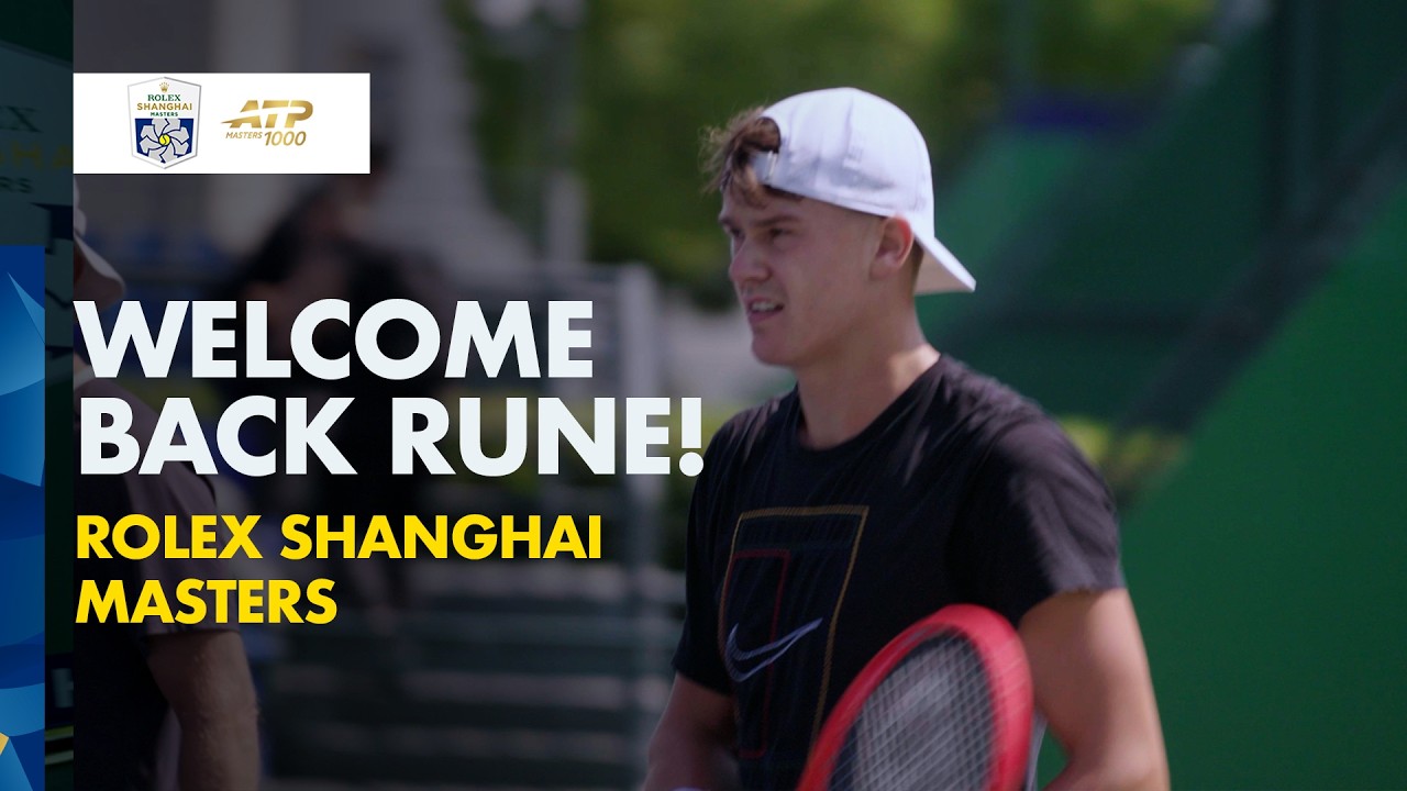 Holger Rune Returns To Masters 1000 Tennis: Inside Practice 📸 | Rolex Shanghai Masters 2026