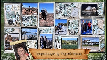 Scrapbook - Projectlife layout tutorial. How to make a double layout techniques.