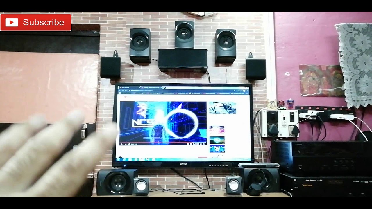 Philips SPA8000B 5 .1 Home Theater virtual Surround sound // Front 3d surround