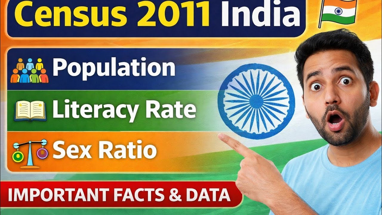  ભારતની જનગણના 2011 | મહત્વના Facts | GPSC / UPSC માટે મહત્વપૂર્ણ