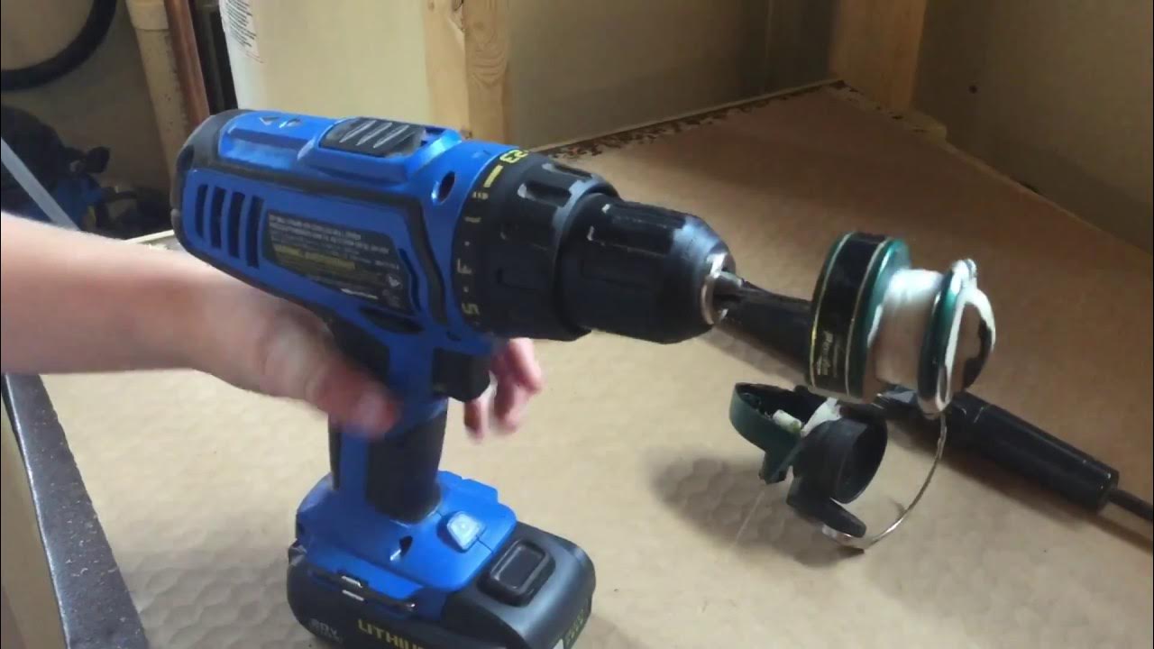 HOW TO MAKE A ELECTRIC FISHING REEL WITH A DRILL! 