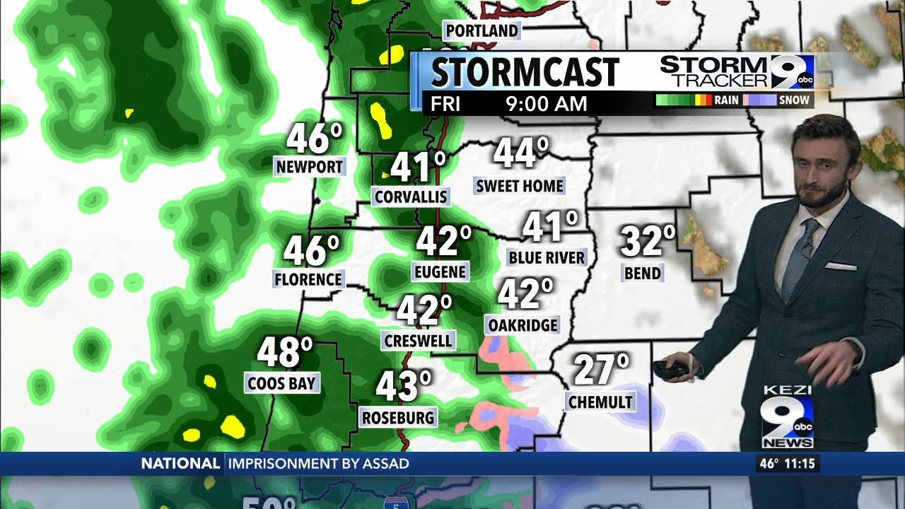 Rainy and breezy weekend ahead - YouTube