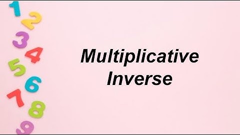 Multiplicative inverse