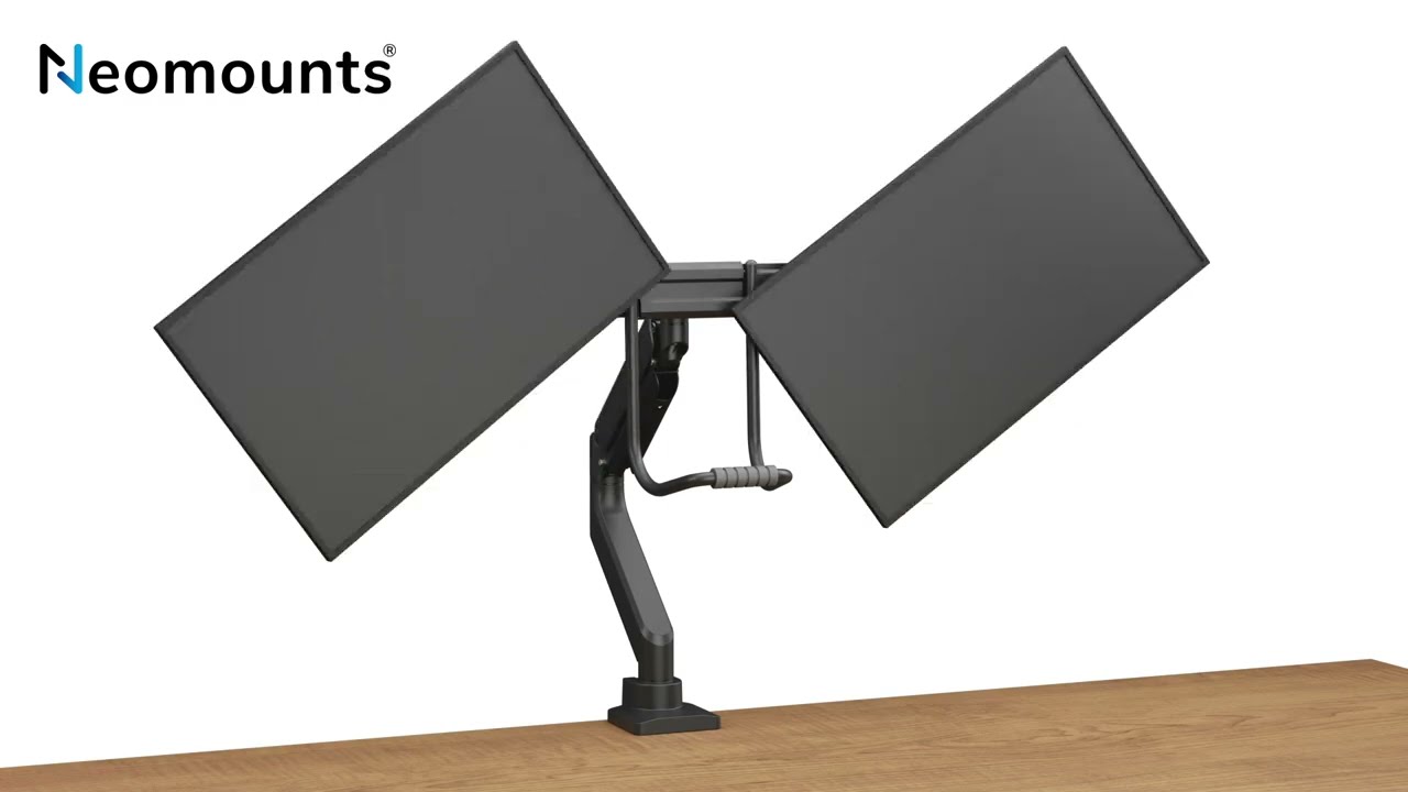 Neomounts Monitor-Halterung DS75-450BL2 schwarz für 2 Monitore, Tischklemme  ++ büroplus
