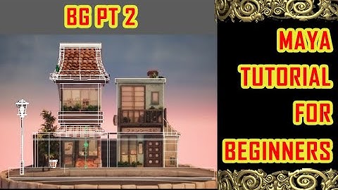 MAYA PRODUCTION BG MODELING PT 2|maya bg modeling tutorial |MAYA CARTOON HOUSE MODELING| ENVIRONMENT