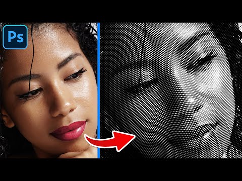 Create a Dotted Halftone Pattern Effect in Photoshop in 2 Minutes | Quick & Easy Tutorial